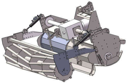 Victory Rear roller with hydraulic connection kit for Victory HTLX Rotary Tiller